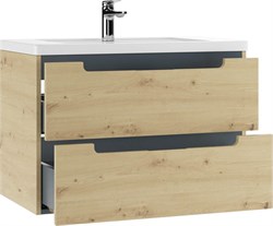 Тумба под умывальник Glory 80 Mario подвесная с двумя ящиками DG0801T - фото 124137