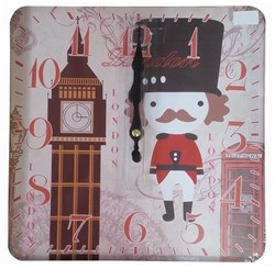 Часы настенные квадратные,мдф,асс.диз.25*25*4 см 170470 - фото 124175