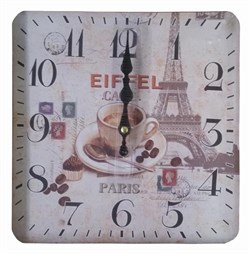 Часы настенные квадратные,мдф,асс.диз.25*25*4 см 170470 - фото 124177