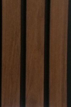 Панель 3D RAIL из вспененного полистирола 2800х120х10 мм Вишня - фото 124486