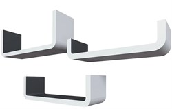 Полки QWERTY в комплекте Италия цвета в вассортименте 3-шт 72006 - фото 124712