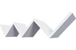 Полки QWERTY Париж цвет белый 79х15х15см толщина 1,5см 72001 - фото 124714