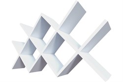 Полки QWERTY Рим цвет белый в сборке100х52х15см толщина 1,5см 72013 - фото 124715