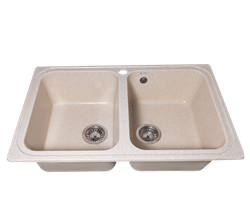 Мойка кухонная GranAlliance бежевая G-53 - фото 124810