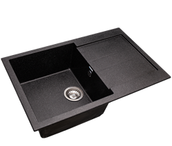 Мойка кухонная GranAlliance черная G-40 - фото 124814