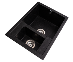 Мойка кухонная GranAlliance черная G-52 - фото 124820