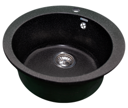 Мойка кухонная GranAlliance черная G-11 - фото 124840