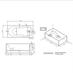 Каркас AM.PM для ванны 170*70см универсальный W00A-170-070W-RX - фото 124997