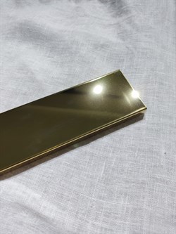 Профиль П-образный Halyk Metal Trade 10*50*10мм золото глянец - фото 125004