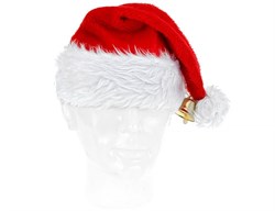Шапка новогодняя с колокольчиком 40х30см AAF200210 - фото 125108