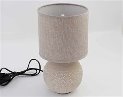 Лампа настольная ESTARES ALFA 1xE14 R-125x150x265-BEIGE/BEIGE-220-IP20 УУО00004421 - фото 125129