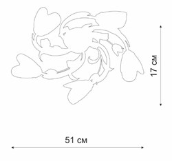 Люстра VITALUCE V1541/5PL 5xE14 60Вт - фото 125265