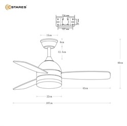 Люстра ESTARES упр.свето с вент.FAN WOOD48W+18W R-APP-1070x400-WHITE/WOOD/WHITE-220-IP20 УУО00004894 - фото 125284