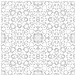 Трафарет DECOR Т11 Квадратные узоры 600*600мм (1мм) - фото 125519