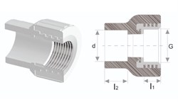 Муфта разъемная DENIZ ППР с внутренней резьбой 25*3/4 - фото 125683