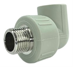 Отвод DENIZ ППР с наружней резьбой 20*1/2 - фото 125954