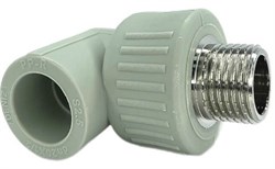 Отвод DENIZ ППР с наружней резьбой 20*1/2 - фото 125955