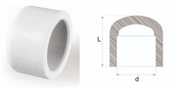 Заглушка DENIZ ППР 25мм - фото 125982