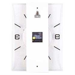 Часы настенные РУБИН Классика из МДФ стеклянные прямоугольные 2938-001 (5) - фото 126348