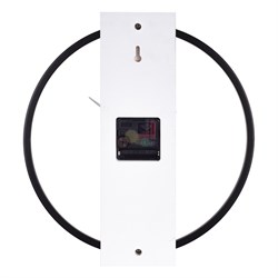 Часы настенные РУБИН Time металл+ дерево, круг d=30,5см, черный+белый 3330-001 (10) - фото 126377