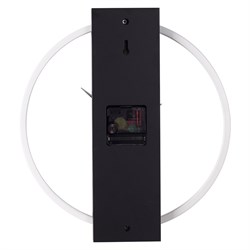 Часы настенные РУБИН Time 2 металл+ дерево, круг d=30,5см, черный+белый 3330-002 (10) - фото 126378