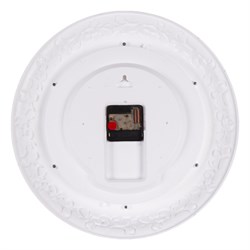 Часы настенные РУБИН Классика круг d=35см, корпус белый с серебром 3524-006 (10) - фото 126404