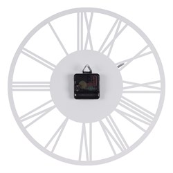 Часы настенные РУБИН Рим из металла, d=35см, белый3532-003 (10) - фото 126405
