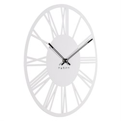 Часы настенные РУБИН Рим из металла, d=35см, белый3532-003 (10) - фото 126406