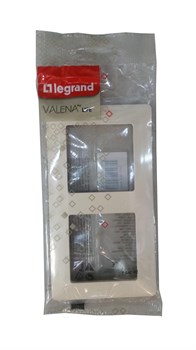 Рамка LEGRAND DIY VALENA Life на 2 поста слон.кость 754042 - фото 126521