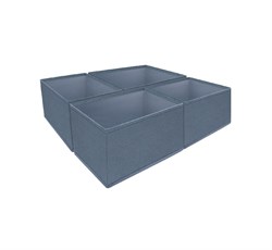 Набор PRIMA HОUSE коробок 26*26*13, 26*14*13, 20*16*13 для хранения 4шт М-18 (10) - фото 126540
