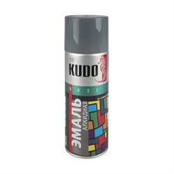 Эмаль-аэрозоль универсальная KU-1016 темно-серая, 520мл - фото 126755