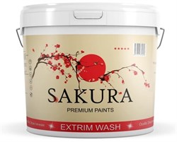 Краска SAKURA EXTRIM WASH глубоко-матовая 3кг - фото 127019