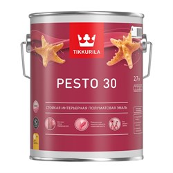Эмаль TIKKURILA PESTO 30 A п/мат 2,7л - фото 127174