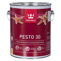Эмаль TIKKURILA PESTO 30 A п/мат 2,7л - фото 127180