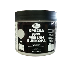 Краска НОВБЫТХИМ для мебели и декора, акриловая дымчатый 0,5кг 6073 - фото 127611