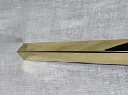 Молдинг Halyk Metal Trade Г-образный 20*20мм золото глянец - фото 127641