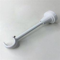 Кронштейн для карниза однорядный 19мм белый YB006 - фото 127686
