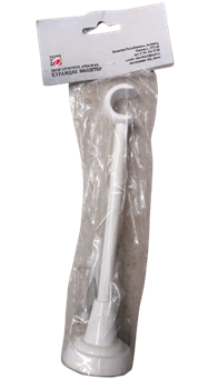 Кронштейн для карниза однорядный 19мм белый YB006 - фото 127687