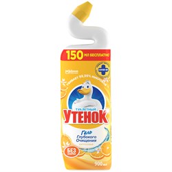 Средство для мытья унитазов ТУАЛЕТНЫЙ УТЕНОК Цитрусовый 900мл 5в1 696895 - фото 128097