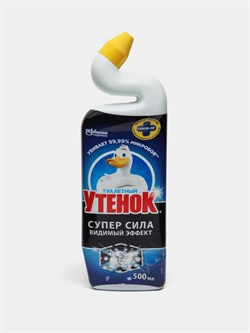 Средство для мытья унитазов ТУАЛЕТНЫЙ УТЕНОК Активный Видимый эффект 500мл - фото 128111