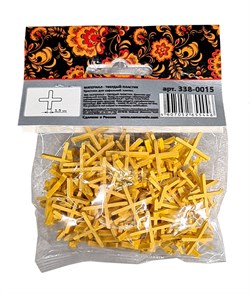 Крестики НАМЕРЕНИЕ для кафеля 1,5мм (200шт) 338-0015 - фото 128117