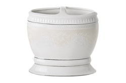 Стакан для зубных щеток WESS Elegance с разделителем 6х13,2х13см, белый G86-40 - фото 128271
