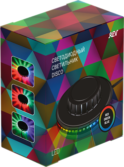 Лампа светодиодная REV DISCO с круговой проекцией 5Вт RGB 1м 32557 4 - фото 128335