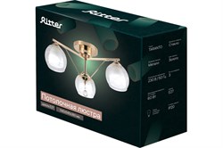 Люстра потолочная RITTER TARANTO 3*E27 540*540*260мм металл, цвет золото 52523 3 - фото 128353