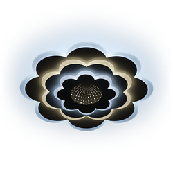 Люстра светодиодная RITTER KLEVIS диммируемая ДУ, 5 режимов 500*500*50мм 52Вт 36м² белый 52021 4 - фото 128365