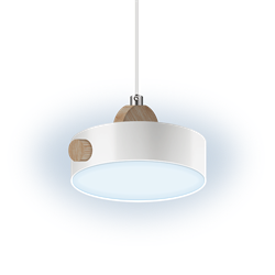 Люстра светодиодная RITTER SCANDIA 3 режима 200*200*900мм 14Вт 5м² белый/дерево 52077 1 - фото 128386