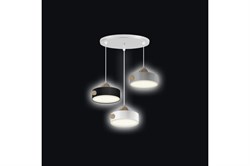 Люстра светодиодная RITTER SCANDIA 3 режима 500*500*1200мм 42Вт 15м² белый/серый/дерево 52078 8 - фото 128396