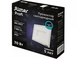 Прожектор светодиодный RITTER PROFI 70Вт 6500К 7000Lm IP65 230В черный 53409 3 - фото 128433