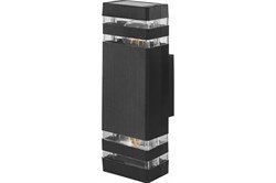 Светильник накладной DUWI TECHNO 2хЕ27 110*95*320мм IP65, алюминий/стекло, цвет чёрный 24395 3 - фото 128507