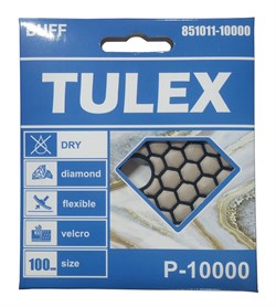 Круг TULEX алмазный гибкий шлифовальный, на велкро основе,сухое шлифование 100мм,P10000 851011-10000 - фото 129702